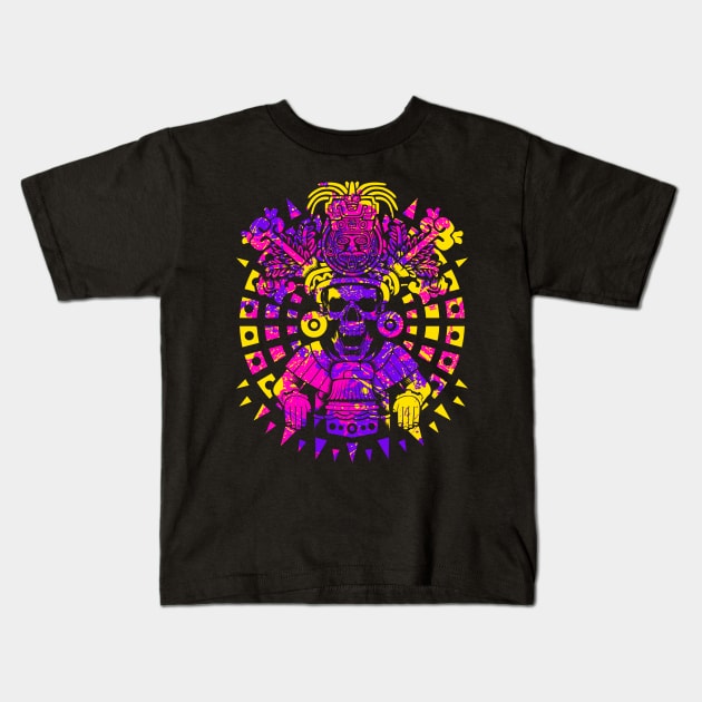 Skull Maya Kids T-Shirt by albertocubatas